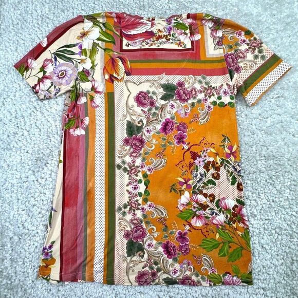 Johnny Was Romantic Bamboo V-Neck Tee - Picture 3 of 10